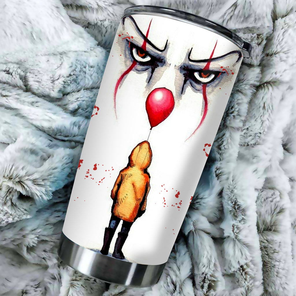  Horror Tumbler It Pennywise S.King's Movie Tumbler Cup Cool Awesome IT Travel Mug 2024