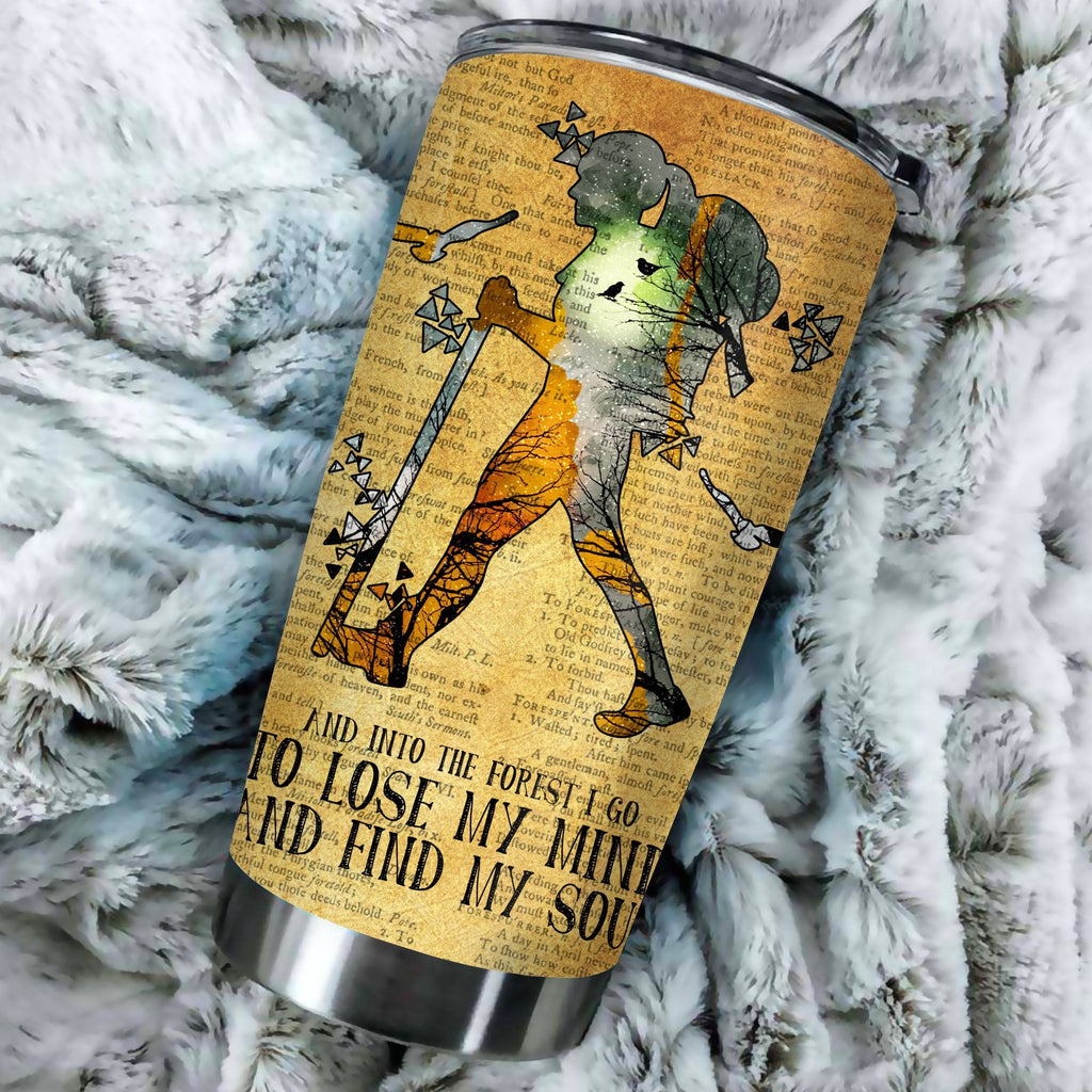 Gifury Hiking Tumbler Hiking And Into The Forest I Go Tumbler Cup 20Oz 30 Oz Hiking Travel Mug 2024