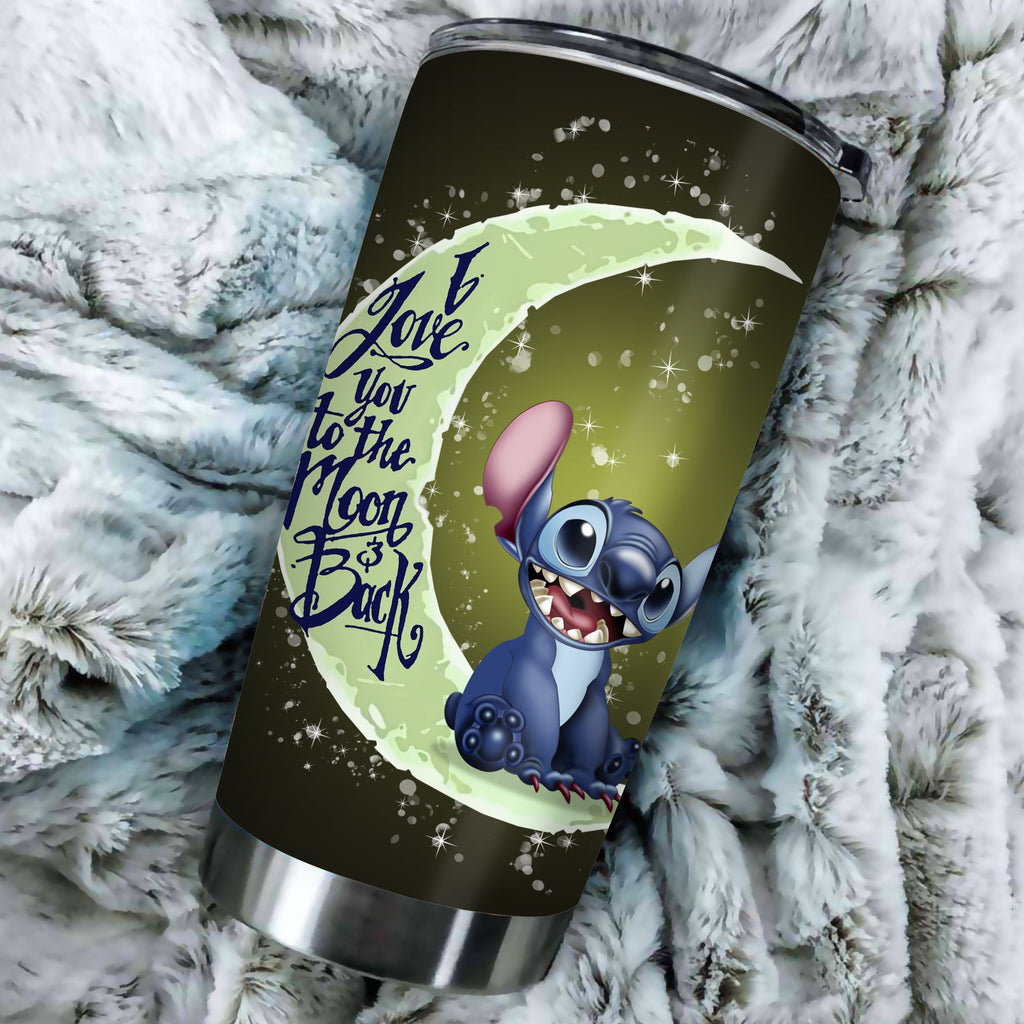 Stitch Tumbler Stitch I Love You To The Moon And Back Tumbler Cup Cute DN Travel Mug