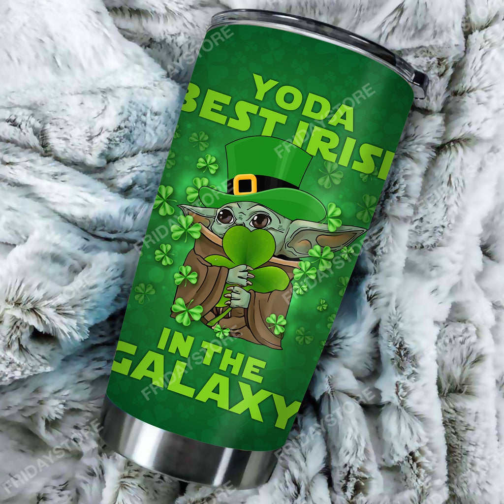  SW Tumbler Best Irish In The Galaxy Tumbler Cup Awesome SW St Patrick Day Travel Mug 2024