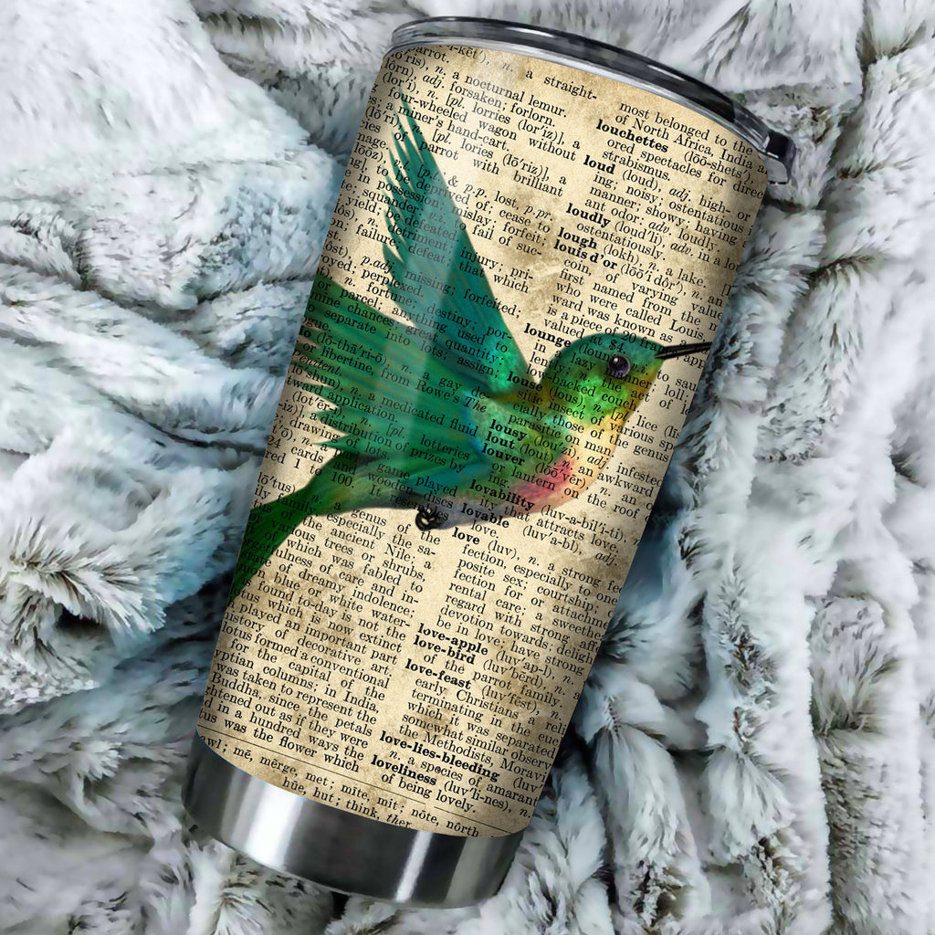 Gifury Bird Tumbler Humming Bird Beauty Art Tumbler Cup Bird Travel Mug 2024