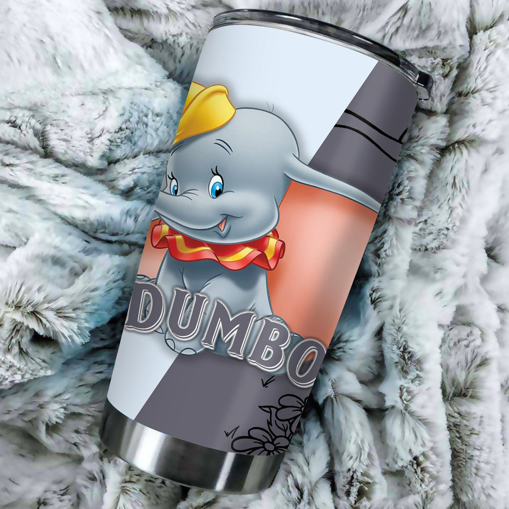 DUMBO TUMBLER DUMBO ADORABLE BIG EARS ELEPHANT Tumbler Cup CUTE HIGH QUALITY DN Travel Mug