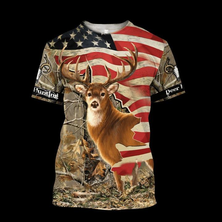 Gifury Hunting T-shirt Hunting American Flag Wood 3d Grey Shirt Deer Hunting Hoodie Hunting Hoodie Hunting Apparel 2023