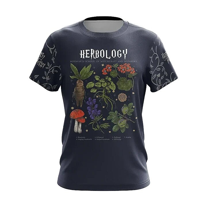 HP Hoodie Herbology HP Hogwarts Dark Blue Shirt HP T-shirt