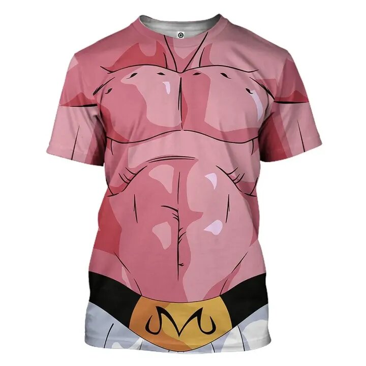 Dragon Ball T-shirt Super Buu Majin Boo Costume Pink 3d T-shirt Dragon Ball Hoodie  