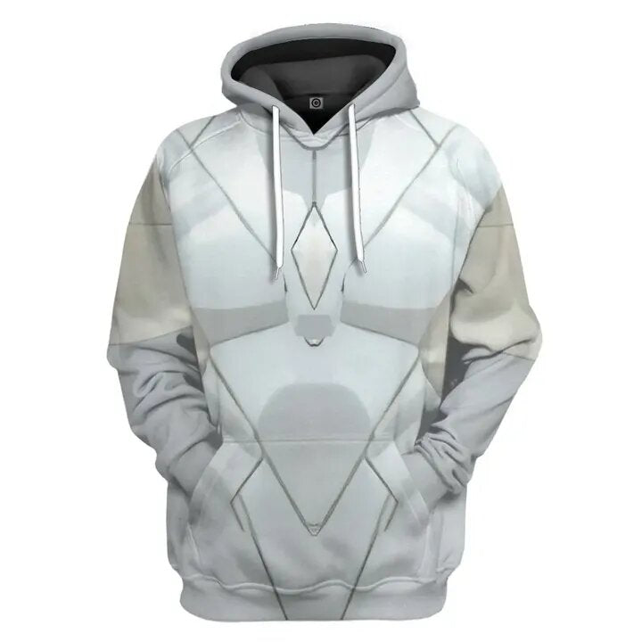 MV T-shirt Wandavision Shirt White Vision Suit Costume Hoodie MV Hoodie