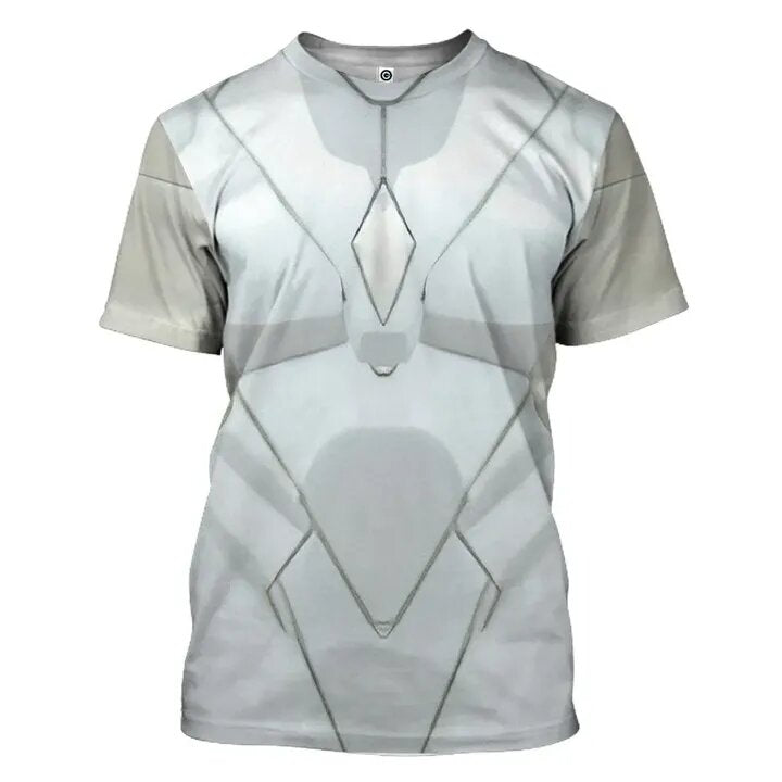 MV T-shirt Wandavision Shirt White Vision Suit Costume Hoodie MV Hoodie