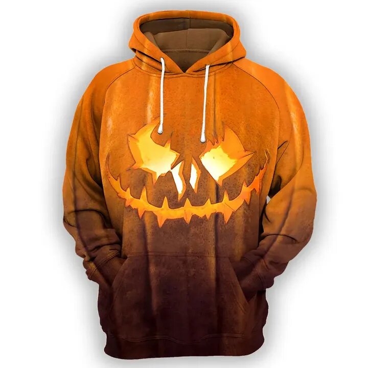 Gifury Halloween T-shirt Halloween Apparel Pumpkin Shirt Carving Pumpkin Orange Hoodie Halloween Hoodie 2022