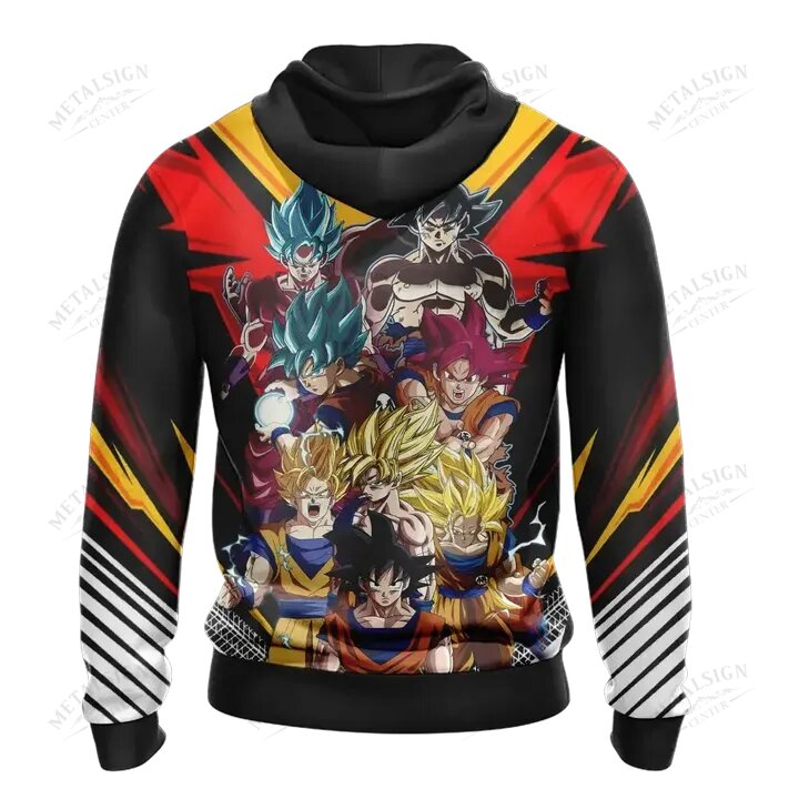 Dragon Ball Hoodie Goku All Versions Black Goku Hoodie Dragon Ball Hoodie For Fan  