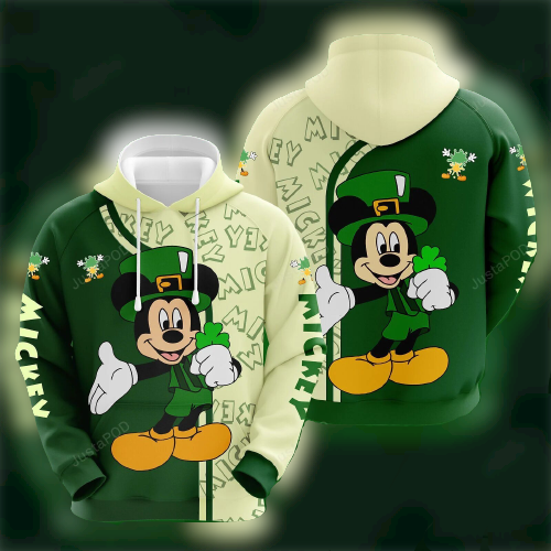  St Patrick Day DN Hoodie DN MK Mouse On St Patrick Day Hoodie