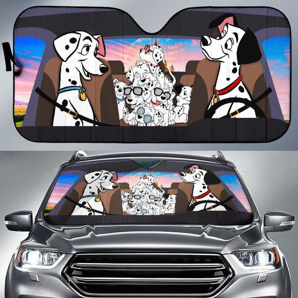  DN Car Sun Shade 101 Dalmatians Family Windshield Sun Shade DN Windshield Sun Shade