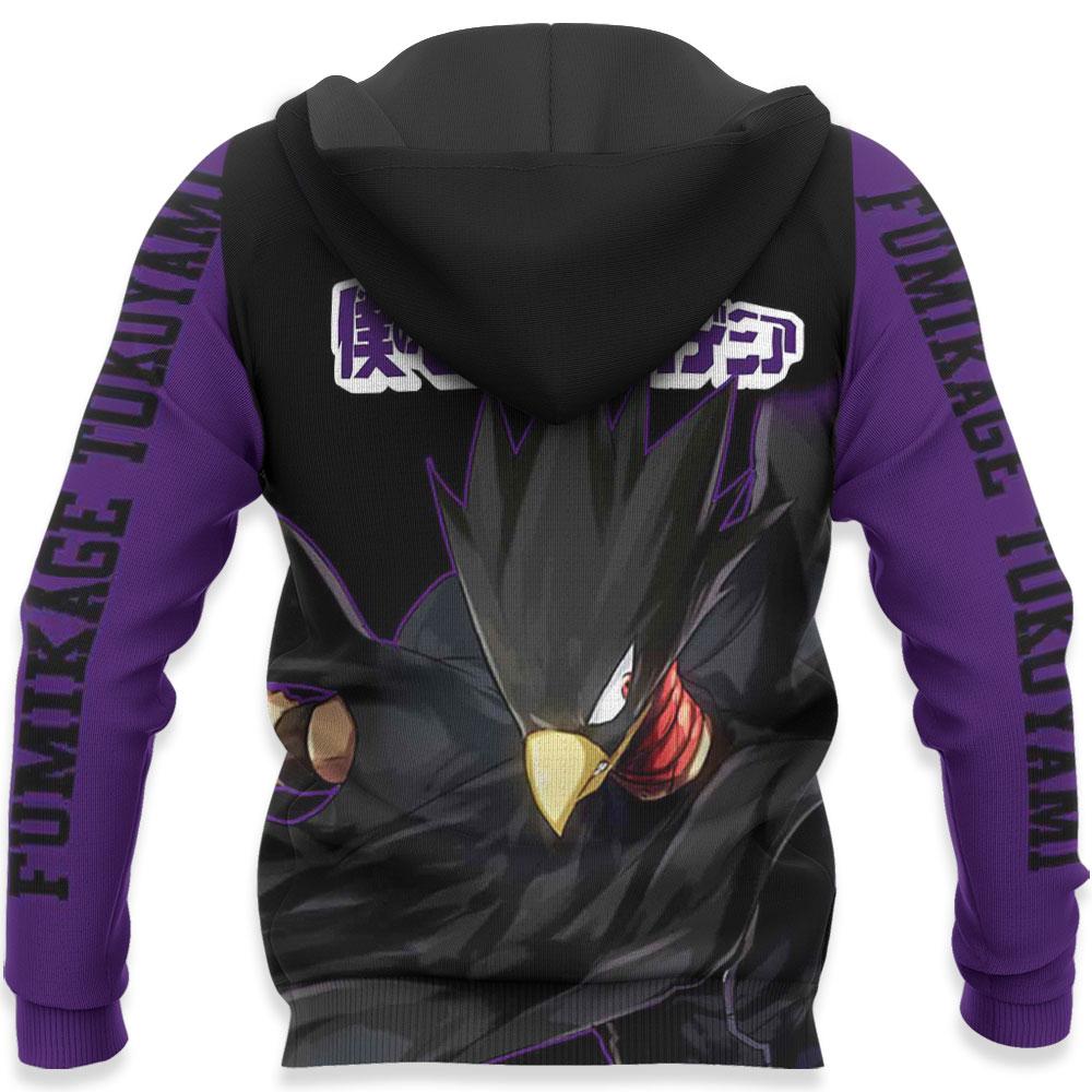  My Hero Academia Hoodie Boku No Hero Academia Apparel Fumikage Tokoyami Purple Hoodie  