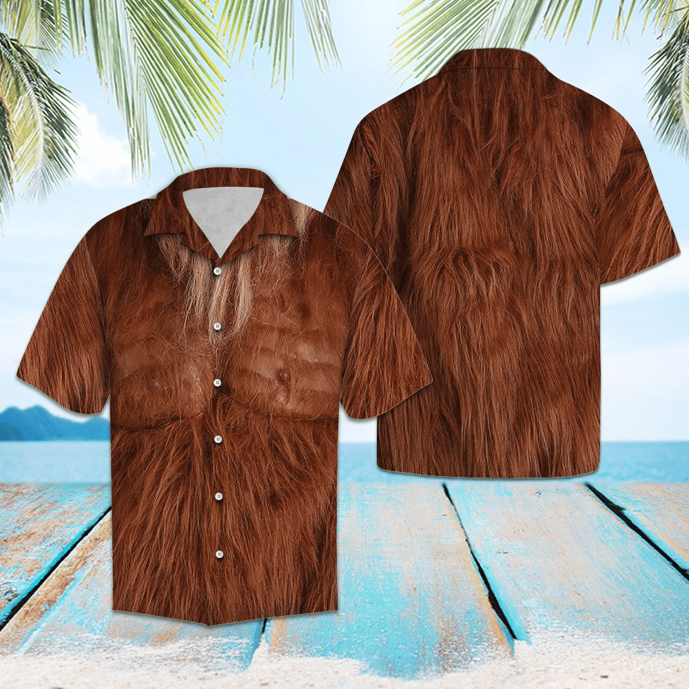 Bigfoot Hawaiian Shirt Bigfoot Costume Hawaii Shirt