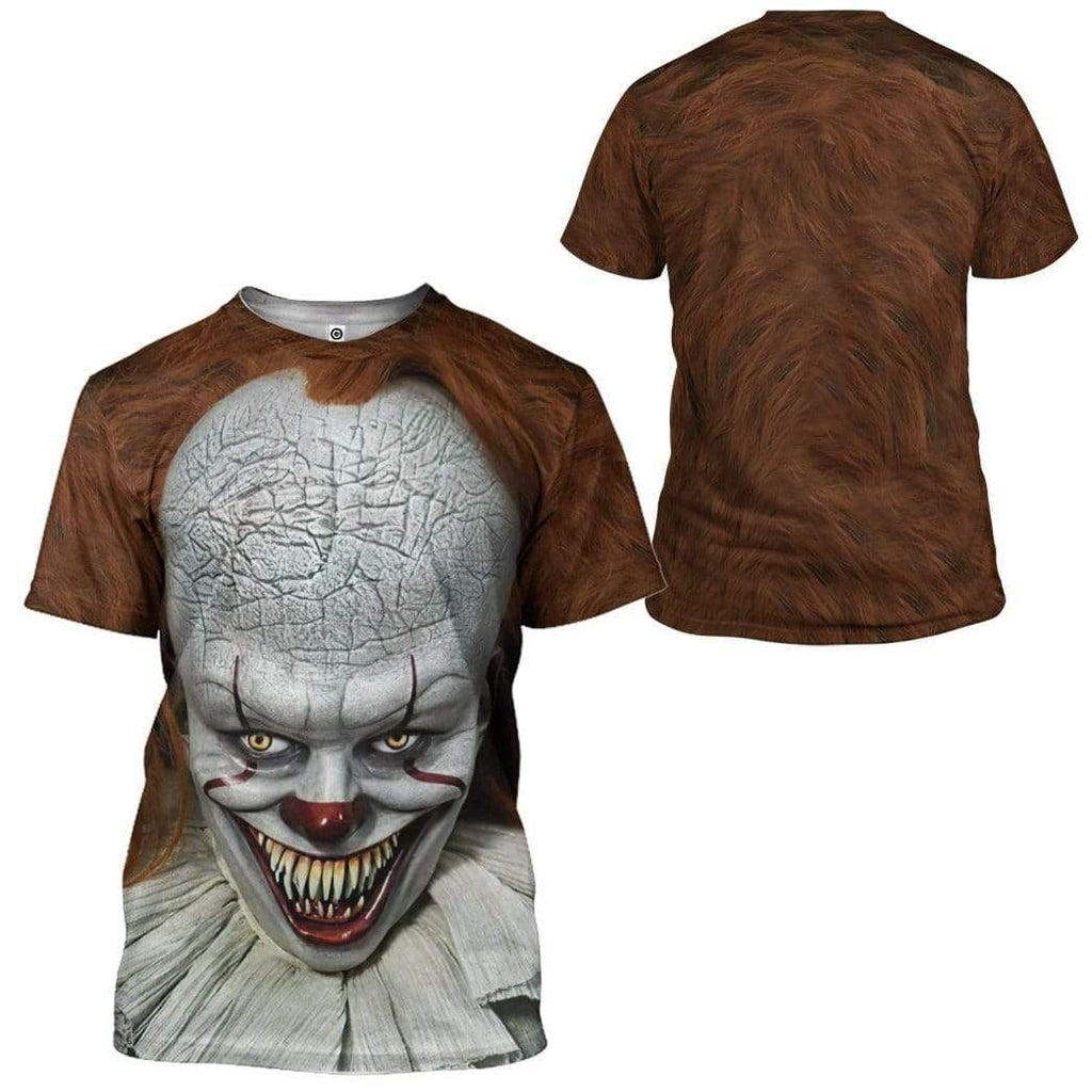 Halloween T-shirt Pennywise Shirt Pennywise IT Scary Evil Face T-shirt Horror T-shirt