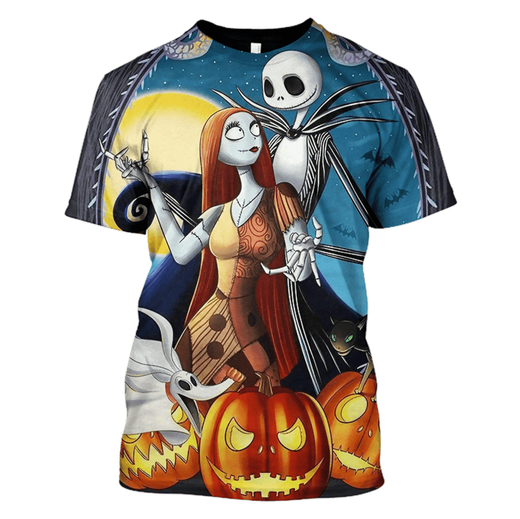  TNBC T-shirt Jack And Sally Together Halloween Night Hoodie TNBC Hoodie
