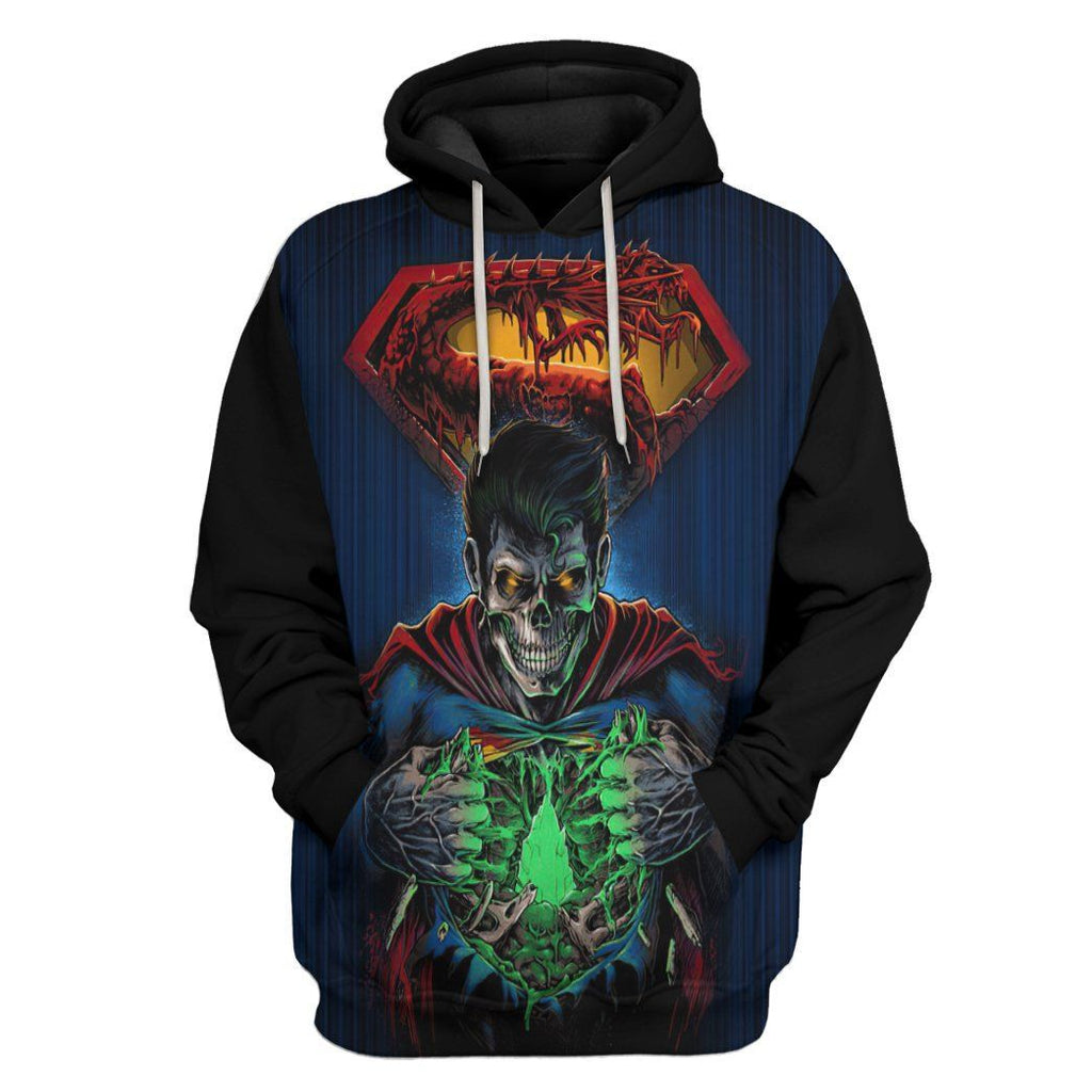 Gifury Halloween Hoodie Halloween Apparel Zombie Hoodie Zombie Superman Hoodie 2022