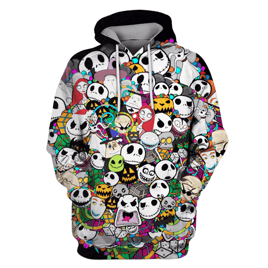  TNBC Shirt Characters And Jack Faces Hoodie TNBC Hoodie