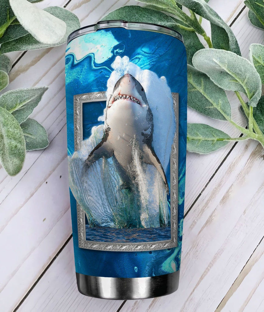  Shark Tumbler 20 Oz Everything Will Kill You So Choose Something Fun Shark 3d Tumbler Cup 20 Oz Travel Mug