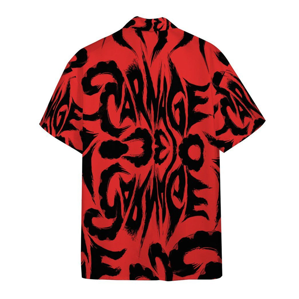 MV Venom Hawaiian Shirt Carnage Red Symbiote Hawaii Aloha Shirt