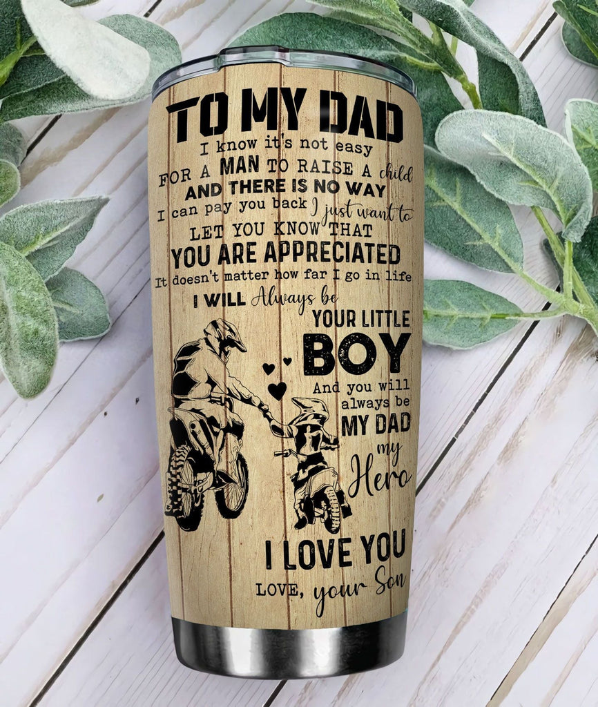 Gifury Father And Son Biker Tumbler Cup 20 oz I Will Always Your Little Boy Tumbler 20 oz Motorcycle Tumbler 2023