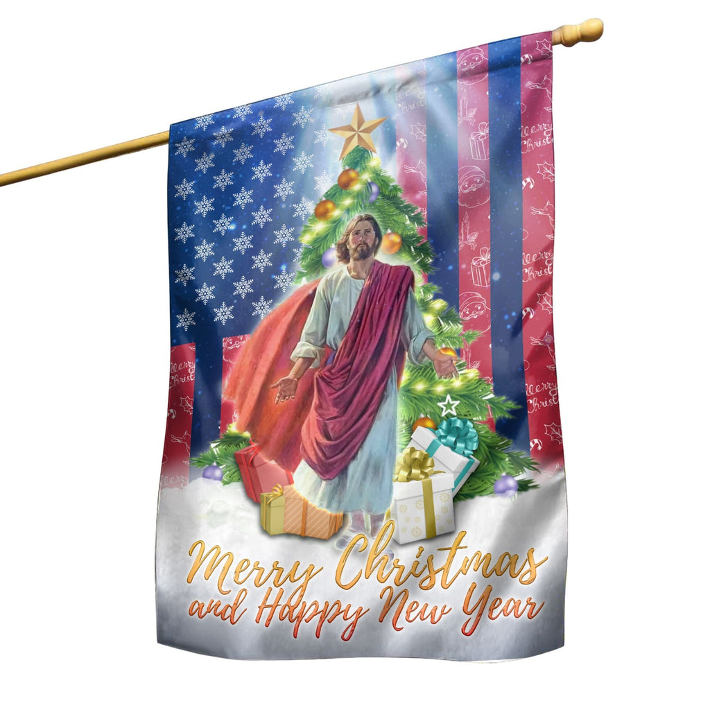  Jesus Christmas Garden Flag Merry Christmas nd Happy New Year House Flags