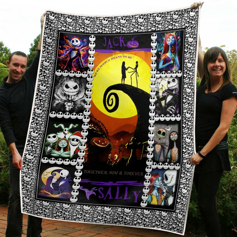 TNBC Blanket Jack And Sally Together Now And Forever Blanket