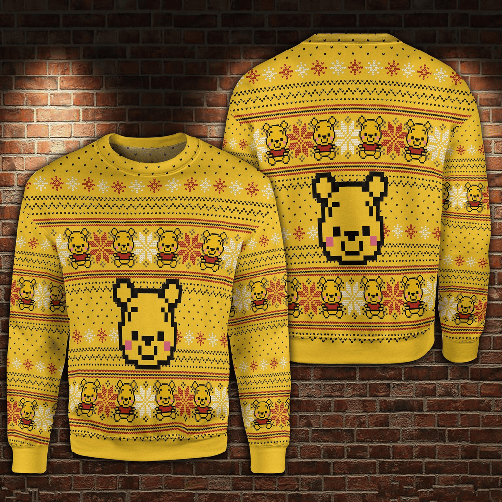  DN Chrsitmas Ugly Sweater WTP Christmas Pattern Yellow Sweater