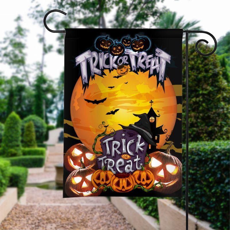 Gifury Halloween Flag Trick Or Treat Pumpkins Halloween Night Flag Halloween Garden Flag 2022