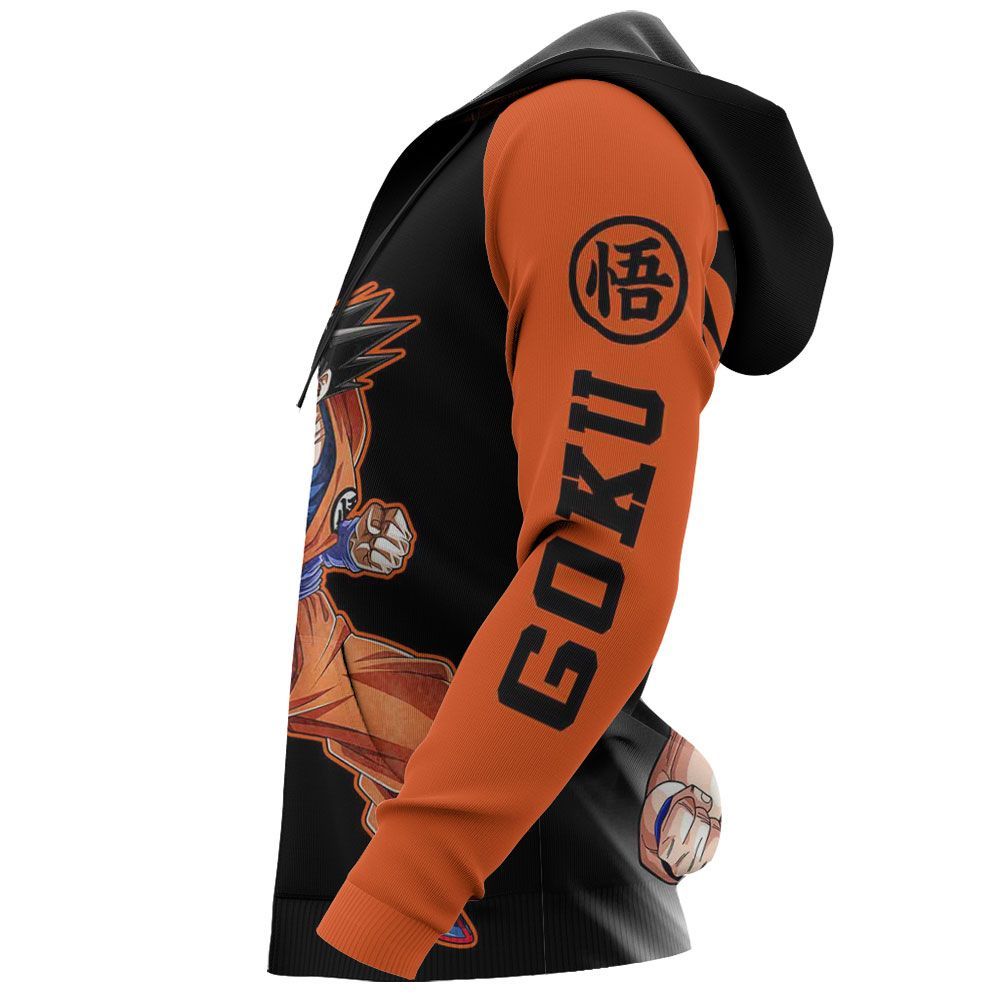  Dragon Ball Hoodie Goku Classic Black Orange Hoodie Goku Hoodie Apparel For Dragon Ball Fan  