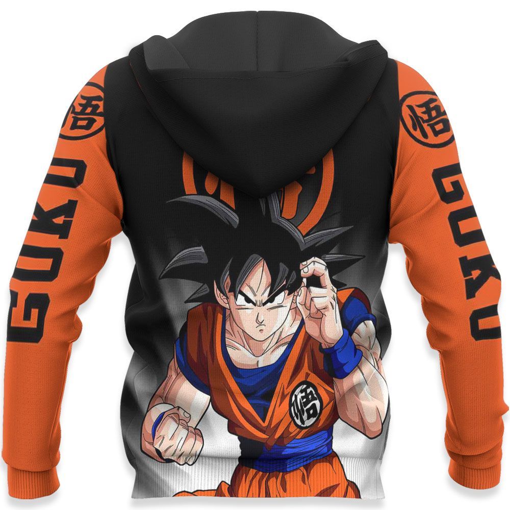  Dragon Ball Hoodie Goku Classic Black Orange Hoodie Goku Hoodie Apparel For Dragon Ball Fan  