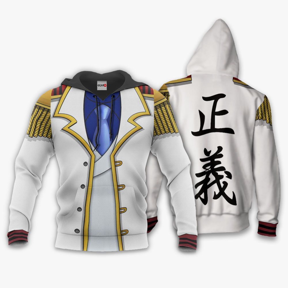  One Piece Hoodie One Piece Monkey D. Garp Costume Hoodie  