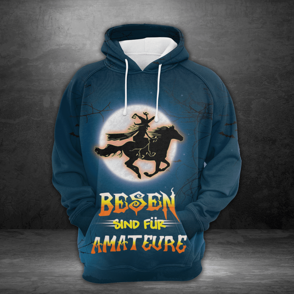 Gifury Halloween Hoodie Halloween Apparel Witch Hoodie Besen Sind Fur Amateur Broomstick Is For Amateur Horse Hoodie 2022