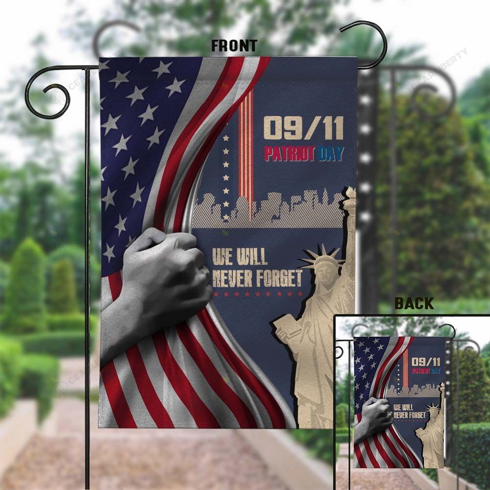 Gifury Patriot Day Garden Flag September 11th Flag 9/11 Patriot Day We Will Never Forget Blue Garden Flag Patriot Day Flags 2022