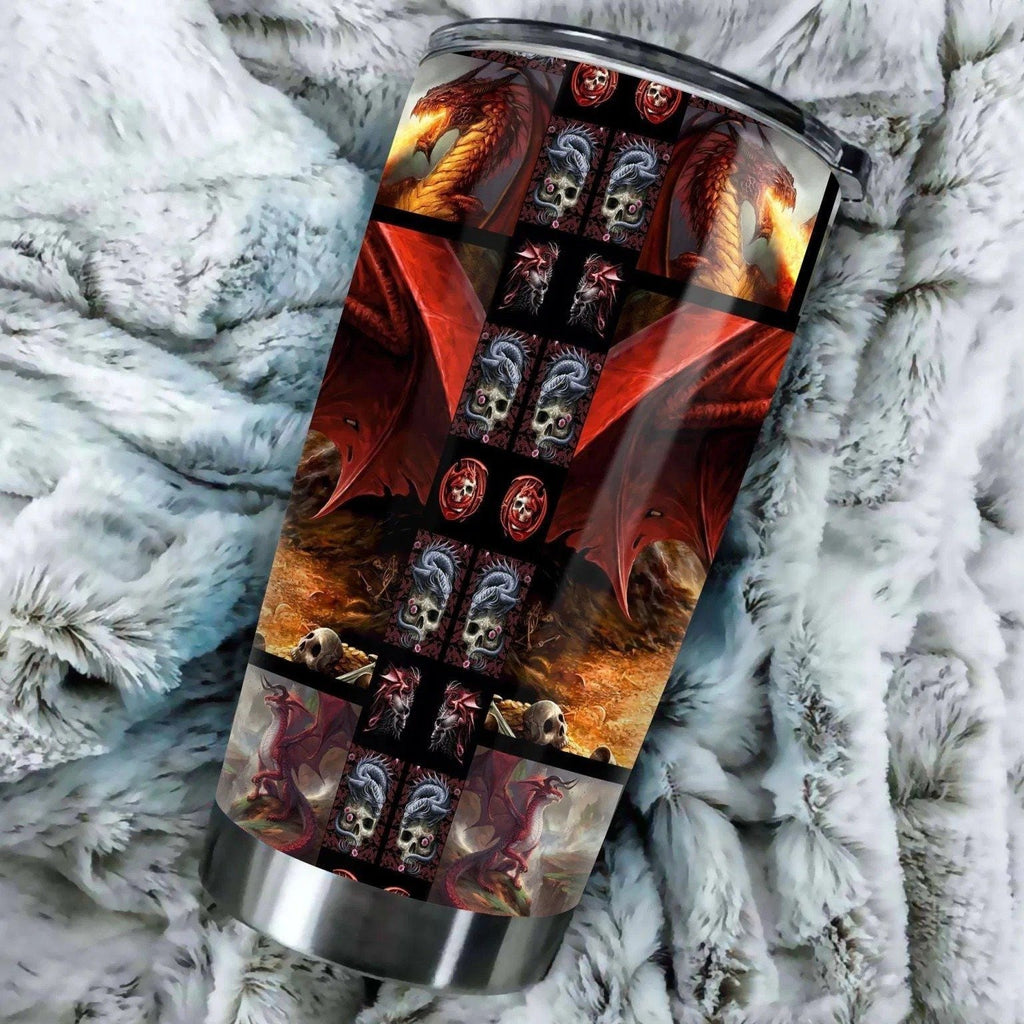  DnD Tumbler 20 oz Fire Dragons Frame 3d Tumbler Cup 20 oz Travel Mug