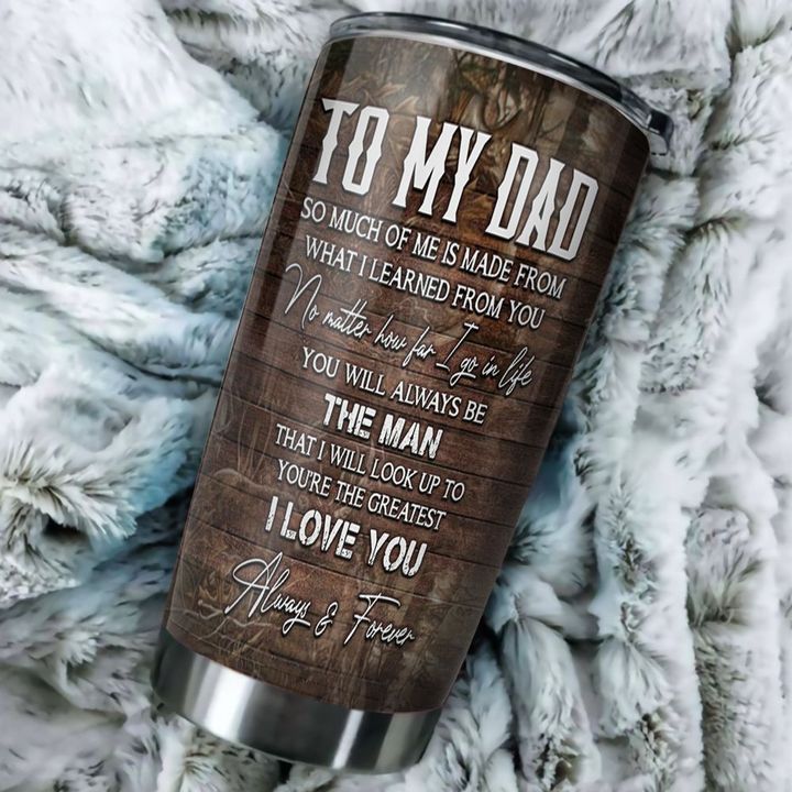 Gifury Father Hunting Tumbler Cup No Matter How Far I Go In Life American Flag Deer Hunting Tumbler 20 oz Hunting Travel Mug 2024