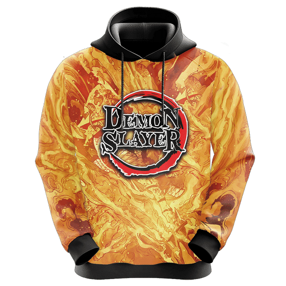  Demon Slayer Shirt Tanjirou Kamado Sun Breathing Fighting Fire Hoodie Demon Slayer Hoodie