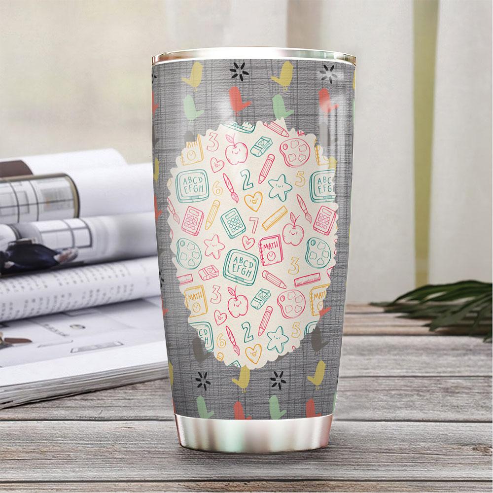 Gifury Teacher Tumbler 20 Oz Teacher Brings Dreams To Life Grey Tumbler Cup Teacher Tumbler 2024