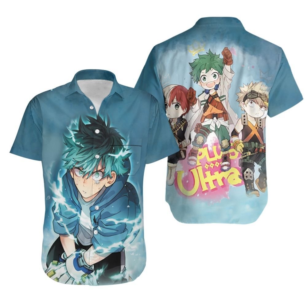 My Hero Academia Midoriya Izuku Thunder Effect For Japanese Fan Hawaiian Shirt