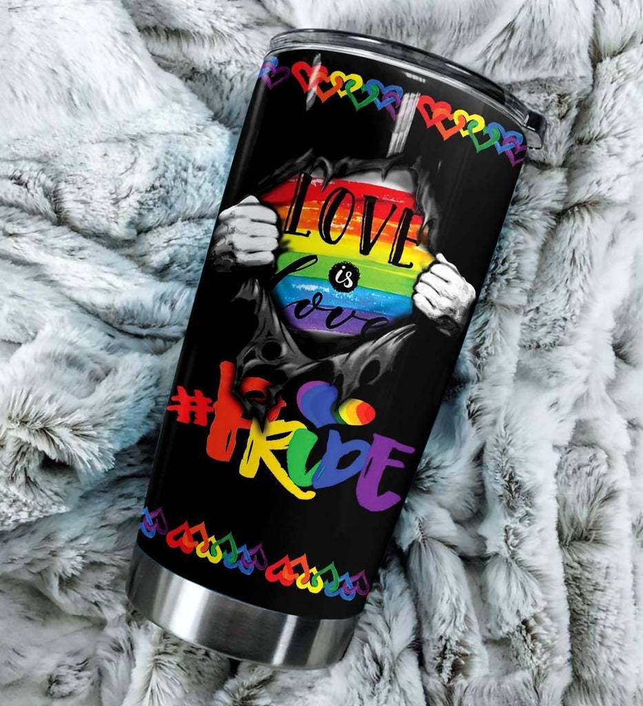  LGBT Pride Tumbler 20 oz Rainbow Dragon Don't Be Afraid To Show Your True Color Tumbler Cup 20 oz