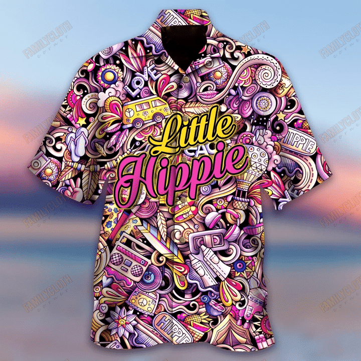  Hippie Hawaiian Shirt Hippie Items Little Hippie Pink Hawaii Aloha Shirt