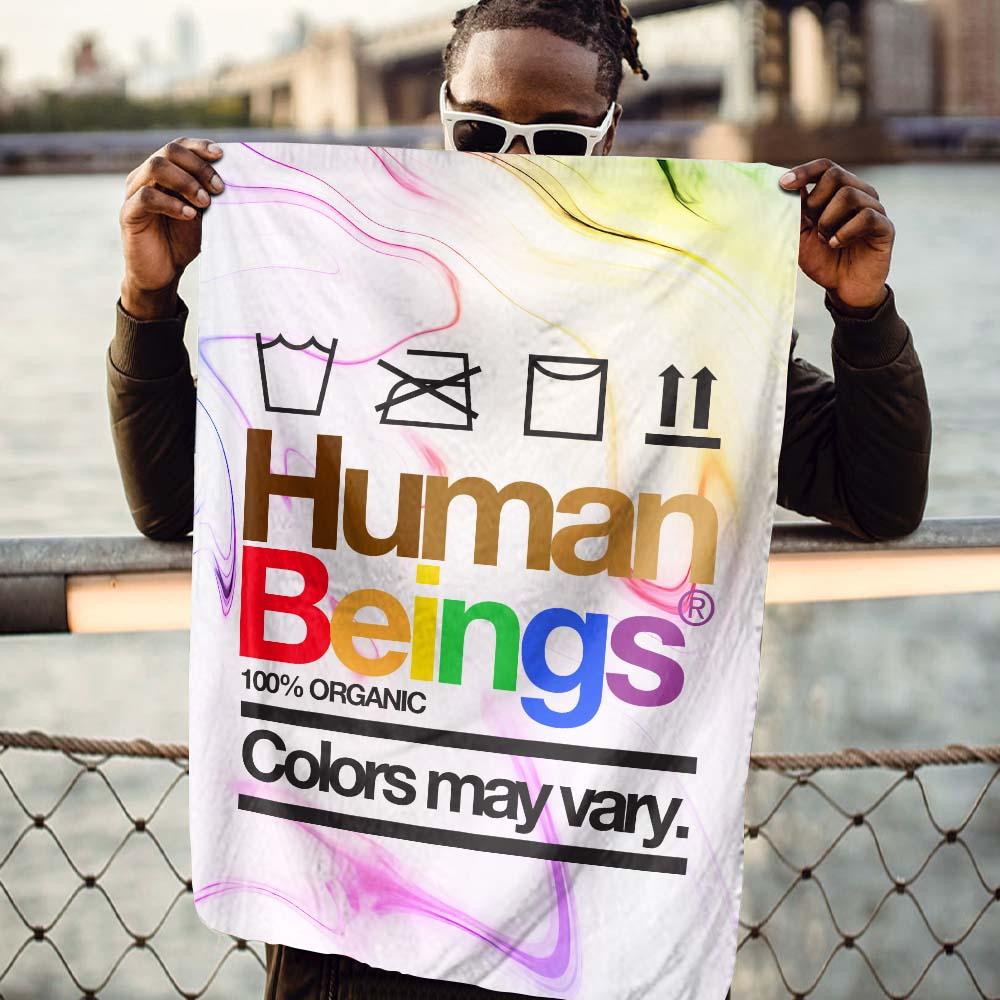 LGBT Melanin Garden Flag Human Beings Colors May Vary House Flag Pride Month Gift