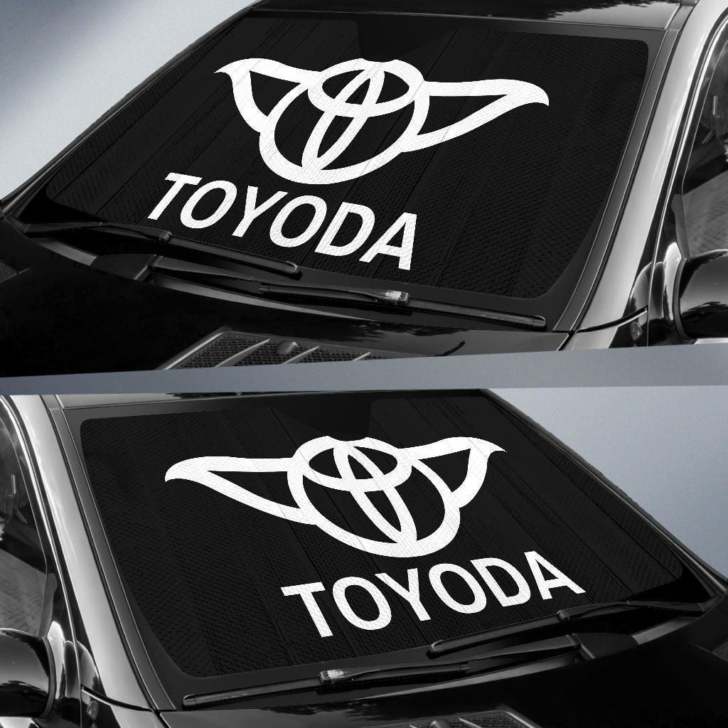  SW Windshield Sun Shade Toyoda Black White Car Sun Shade