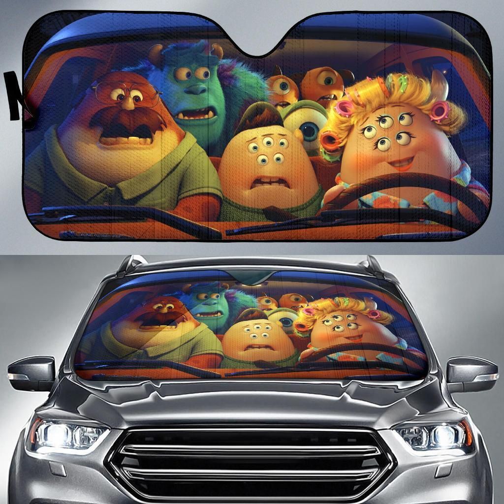  Monster University Windshield Sun Shade Monster University All Main Characters Car Sun Shade