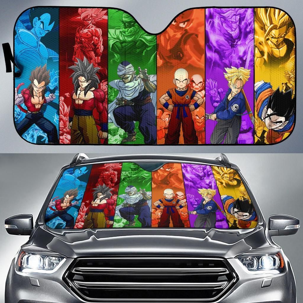  Dragonball Car Sun Shade Son Goku Piccolo Krillin Auto Sun Shade