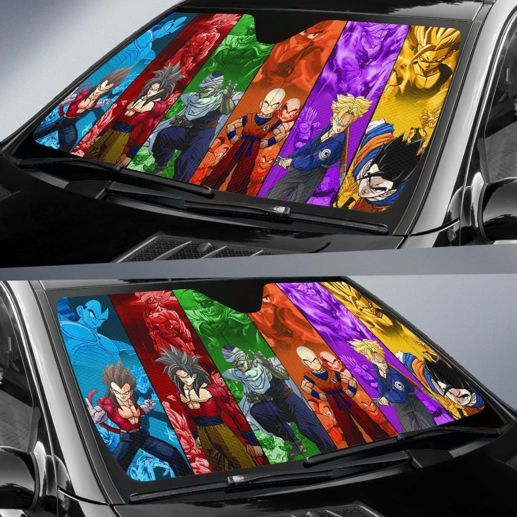  Dragonball Car Sun Shade Son Goku Piccolo Krillin Auto Sun Shade