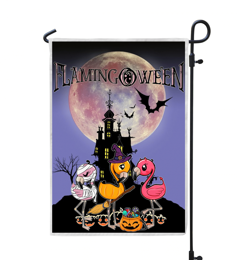 Gifury Halloween Flag Flamingoween Halloween Night Flag Halloween Garden Flag 2022