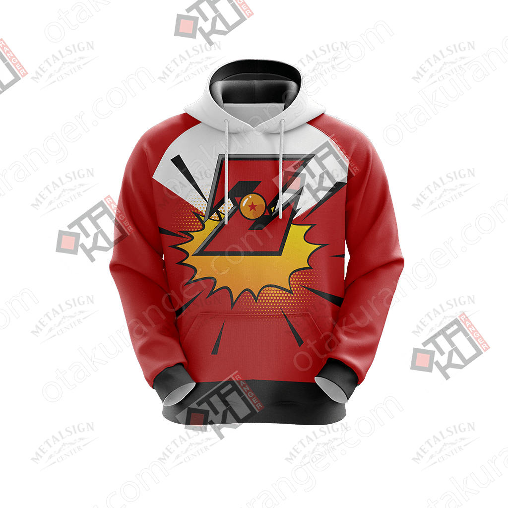  Dragon Ball Z T-shirt Goku Dragon Ball Z Red White T-shirt Goku Hoodie Fan Gift   