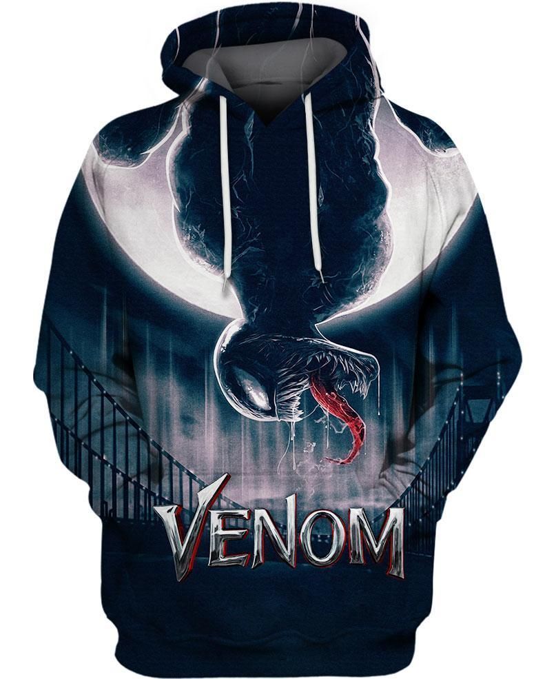 MV Hoodie Venom Hoodie Venom Under The Moon Light Black Hoodie