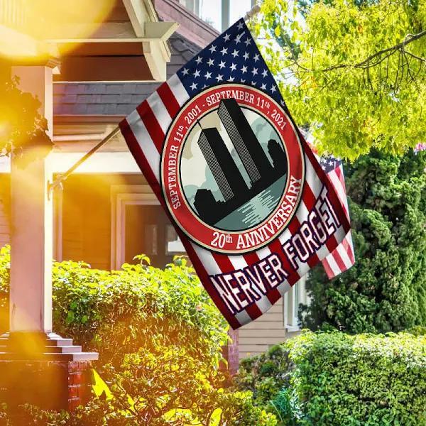 Gifury Patriot Day House Flag September 11th Flags September 11th 2001 Never Forget 20th Anniversary Red House Flag Patriot Day Flags 2022