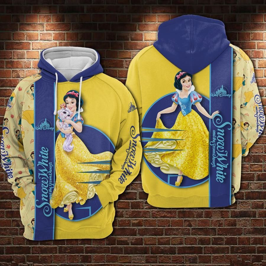  DN Hoodie Snow White And The Seven Dwarfs Blue Yellow Hoodie